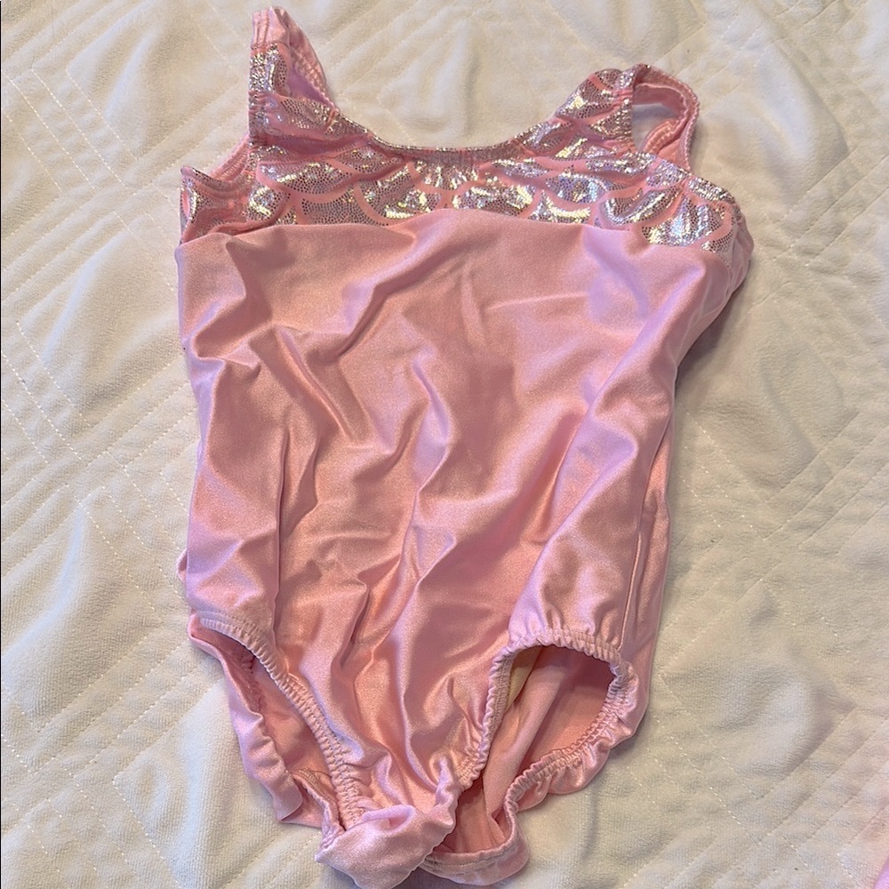NWOT Sz 8 Pink Kids Two-Piece Leotard Set